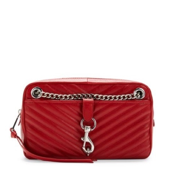 Rebecca Minkoff Edie shoulder bag color Chili NEW - Picture 3 of 9